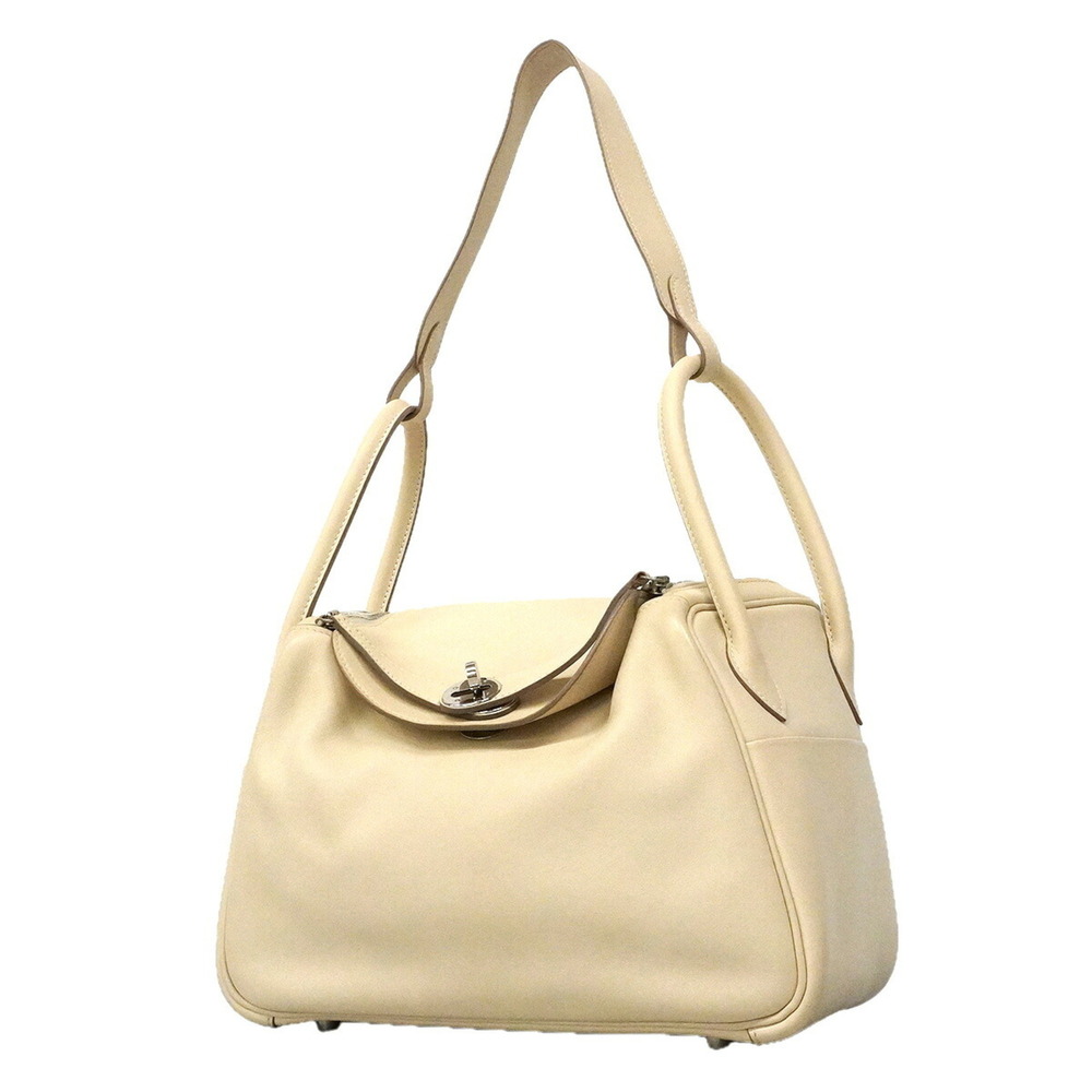 Hermes Lindy 26 Handbag, Swift Leather, Cle, X Stamp, 2-way Bag for Women, OP...